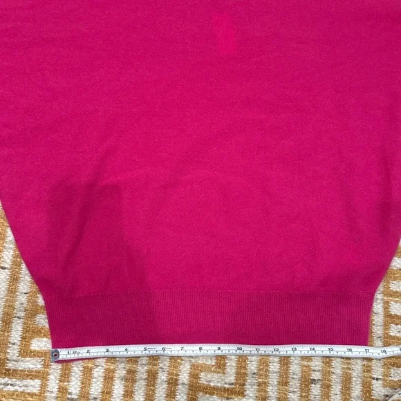 NWT Anthropologie Maeve Magenta Pink 100% Cashmere Oversized Sweater - Picture 7 of 7
